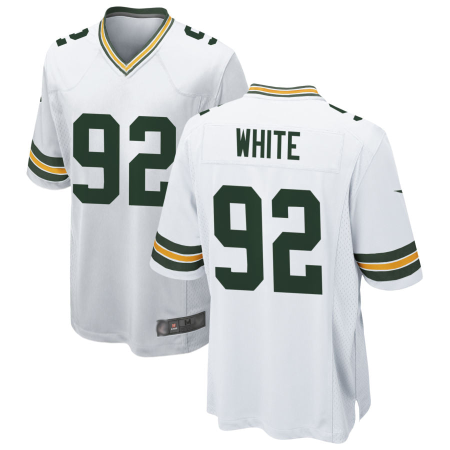 GB.Packers #92 Reggie White Player White Home Game Football Jerseys♀：?＼＼?♀?