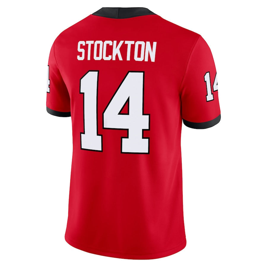 Georgia Bulldogs #14 Gunner Stockton Player Red Home Game Football Jerseys