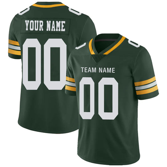 Custom GB.Packers Green Personalized Design Football Jerseys