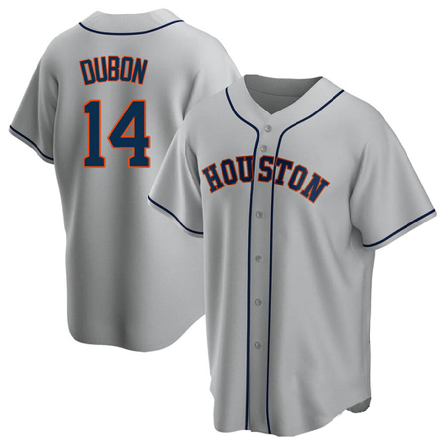 H.Astros #14 Mauricio Dubon Player Gray Road Replica Baseball Jerseys