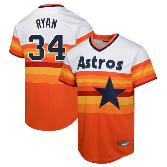 H.Astros #34 Nolan Ryan Player White Cooperstown Collection Limited Baseball Jerseys