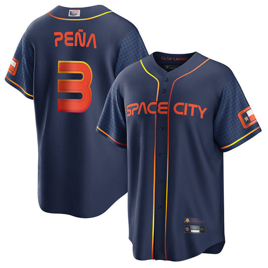 H.Astros #3 Jeremy Pena Player City Connect Baseball Jerseys