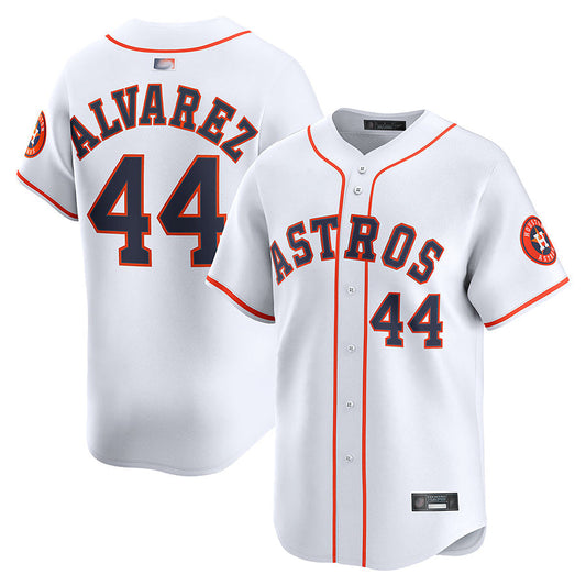 H.Astros #44 Yordan Alvarez Player Whtie Home Limited Baseball Jerseys