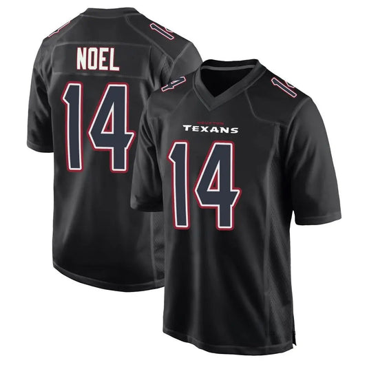 H.Texans #14 Jaylin Noel Player Black Fashion Game Football Jerseys
