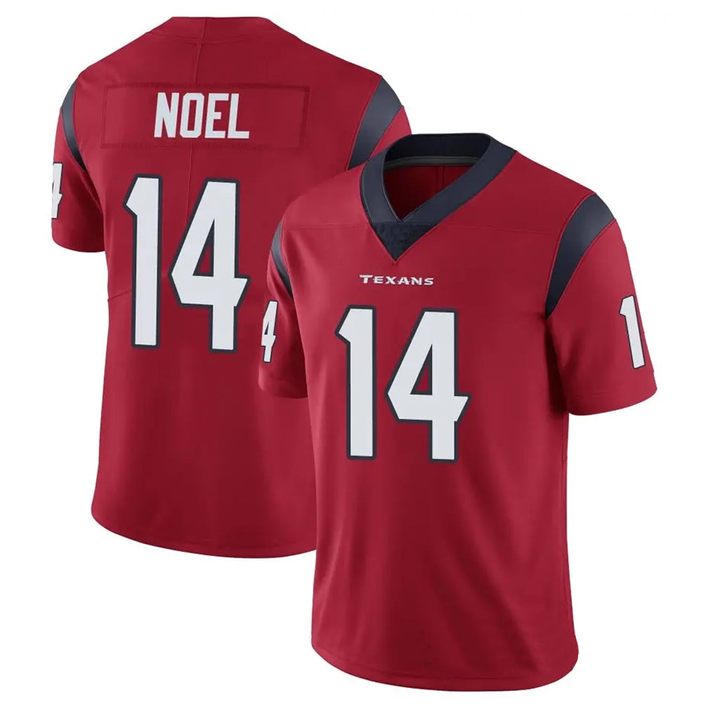 H.Texans #14 Jaylin Noel Player Red Vapor Limited Football Jerseys