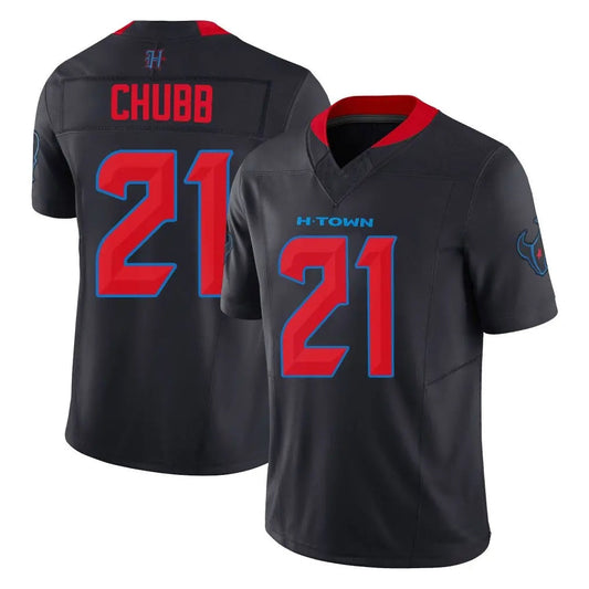H.Texans #21 Nick Chubb Player Navy Alternate Vapor F.U.S.E. Limited Football Jerseys