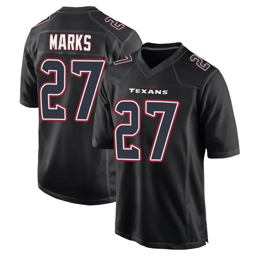 H.Texans #27 Woody Marks Player Black Fashion Game Football Jerseys