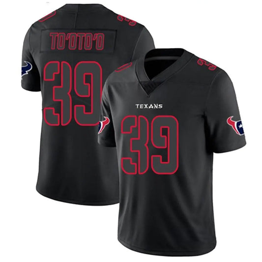 H.Texans #39 Henry To'oto'o Player Limited Black Impact Football Jerseys