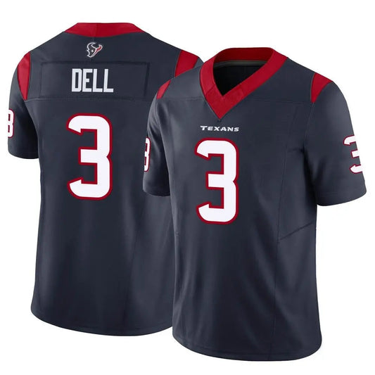 H.Texans #3 Tank Dell Player Navy Vapor F.U.S.E. Limited Football Jerseys