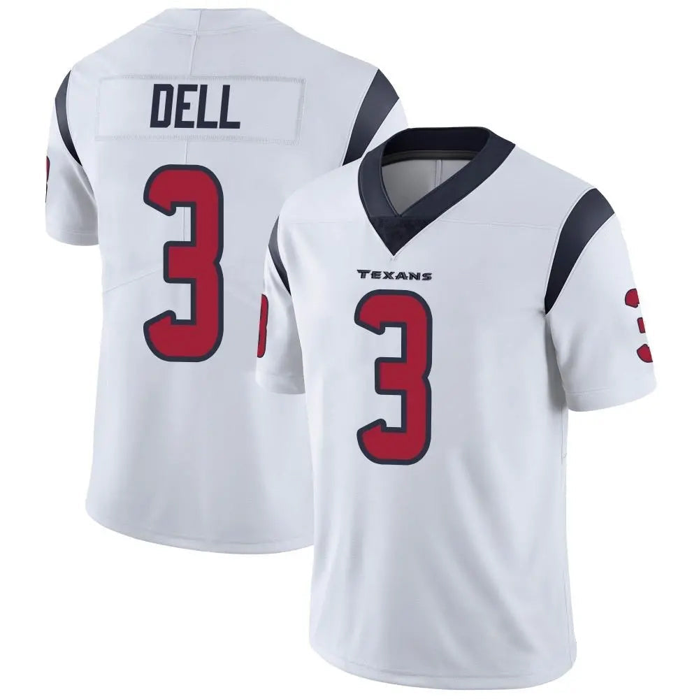 H.Texans #3 Tank Dell Player White Vapor Limited Football Jerseys