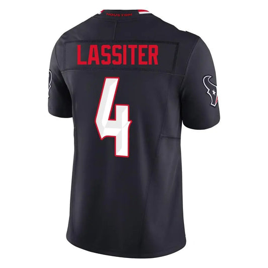 H.Texans #4 Kamari Lassiter Player Navy Vapor F.U.S.E. Limited Football Jerseys