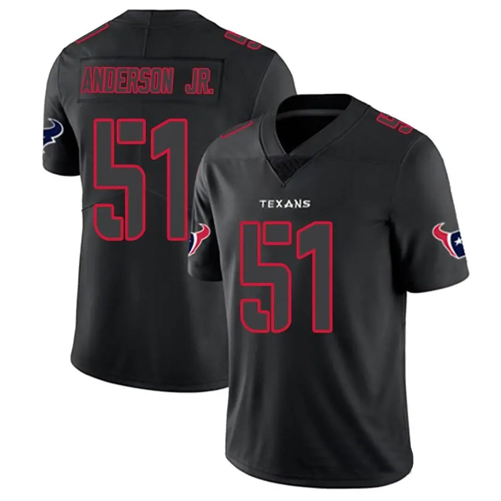 H.Texans #51 Will Anderson Jr. Player Limited Black Impact Football Jerseys