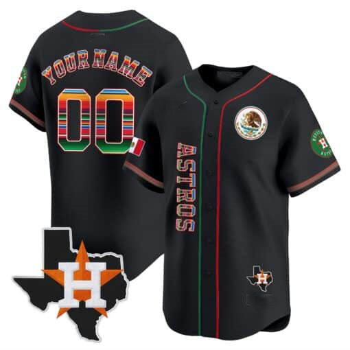 Custom H.Astros Mexico Vapor Premier Limited Stitched Baseball Jerseys