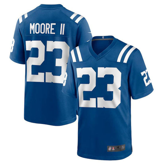 IN.Colts #23 Kenny Moore II Player Royal Replica Game Football Jerseys