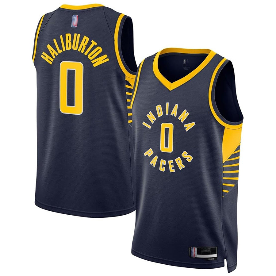 IN.Pacers #0 Tyrese Haliburton Player Navy Icon Edition Swingman Basketball Jerseys