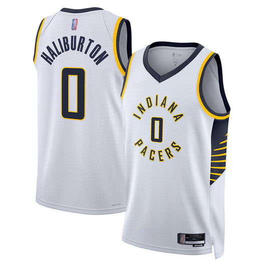 IN.Pacers #0 Tyrese Haliburton Player White Association Edition Basketball Jerseys