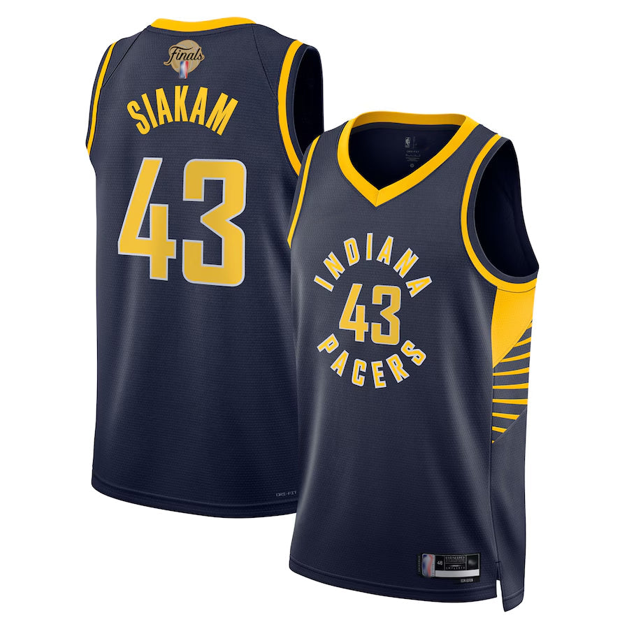 IN.Pacers #43 Pascal Siakam Player Navy Swingman Icon Edition Basketball Jerseys