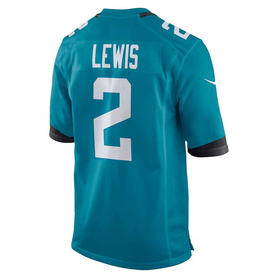 J.Jaguars #2 Jourdan Lewis Player Teal Home Game Football Jerseys