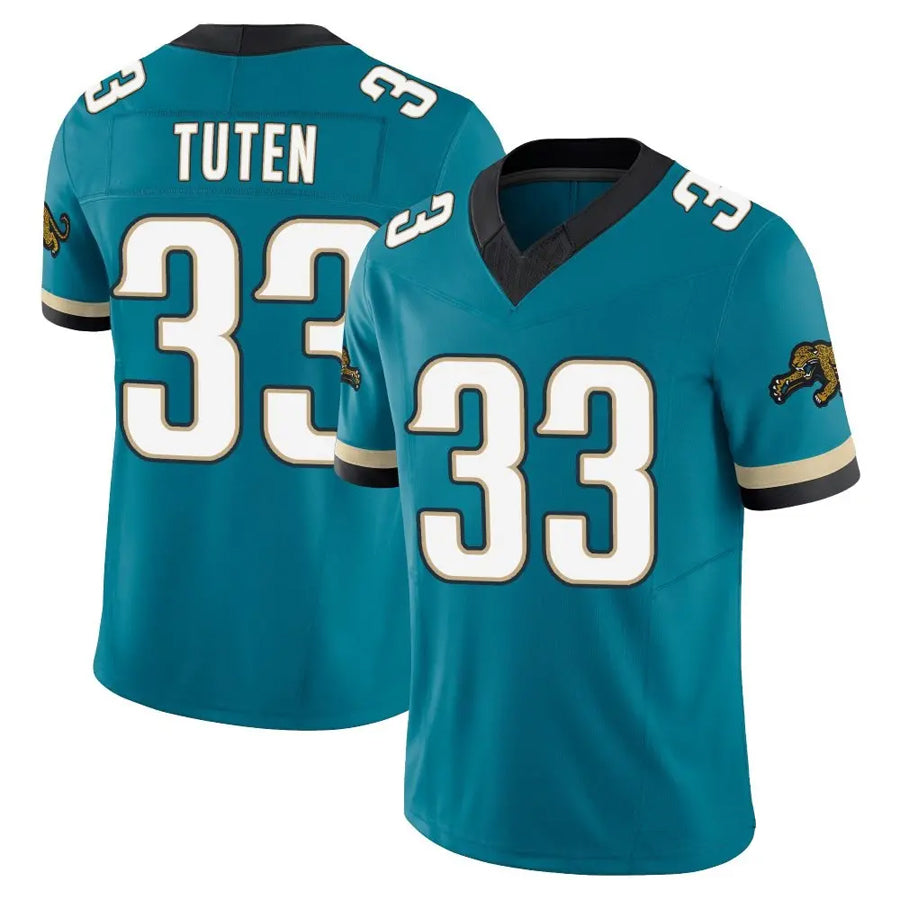 J.Jaguars #33 Bhayshul Tuten Player Teal Prowler Throwback Game Football Jerseys