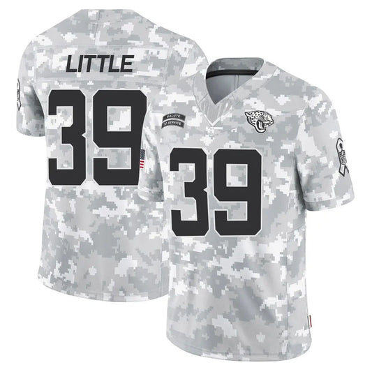J.Jaguars #39 Cam Little Player Arctic Camo Salute to Service Limited Football Jerseys