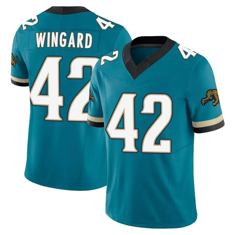 J.Jaguars #42 Andrew Wingard Player Teal Prowler Throwback Vapor F.U.S.E. Limited Football Jerseys