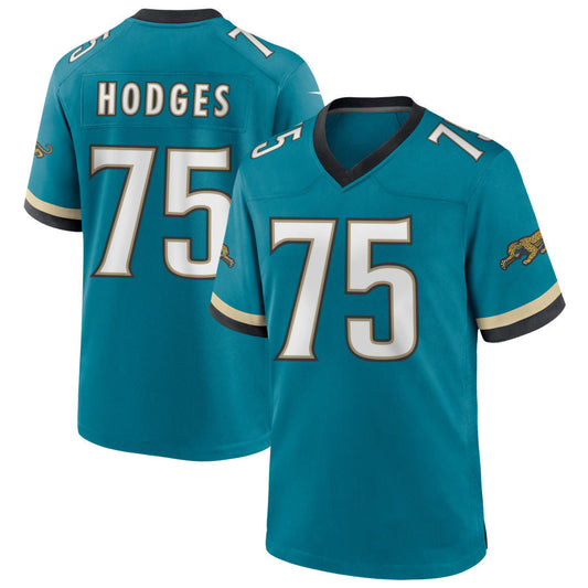 J.Jaguars #75 Cooper Hodges Player Teal Prowler Throwback Football Jerseys