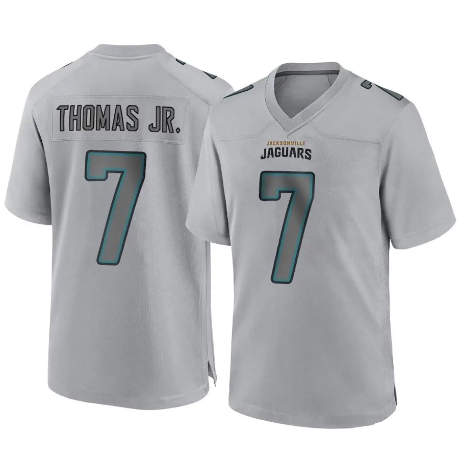 J.Jaguars #7 Brian Thomas Jr Player Gray Fashion Game Football Jerseys