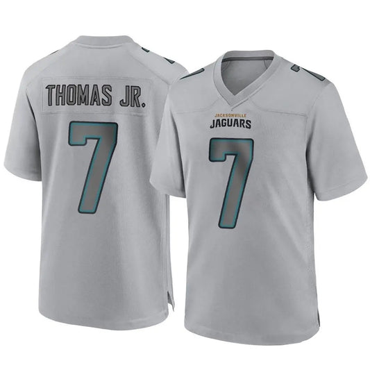 J.Jaguars #7 Brian Thomas Jr Player Gray Fashion Game Football Jerseys