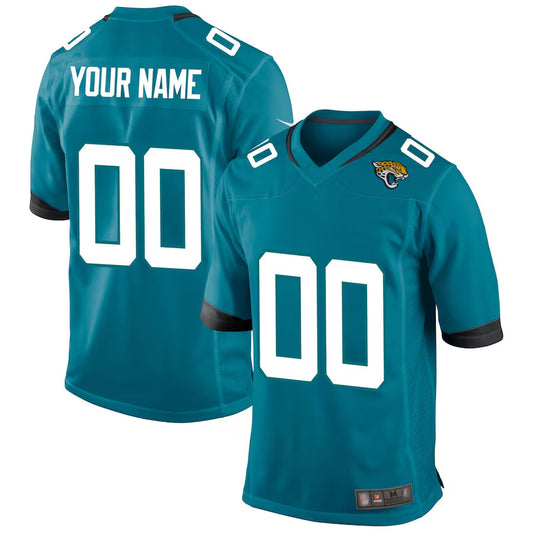 J.Jaguars Replica Game Home Football Jerseys - Teal - Custom