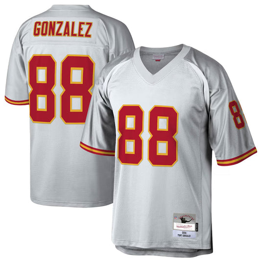 KC.Chiefs #88 Tony Gonzalez Player Mitchell & Ness Platinum Legacy Football Jerseys