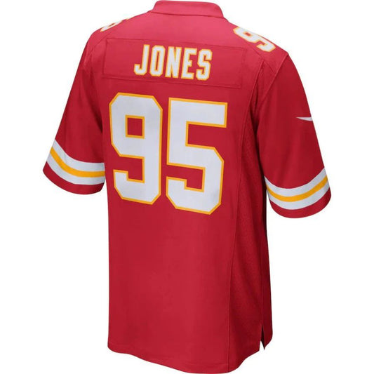 KC.Chiefs #95 Chris Jones Player Red Home Game Football Jerseys