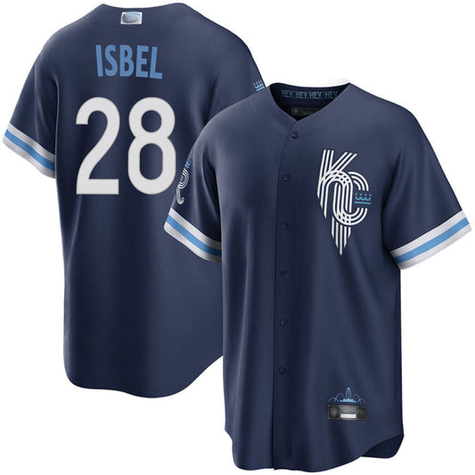 KC.Royals #28 Kyle Isbel Player City Connect Replica Baseball Jerseys