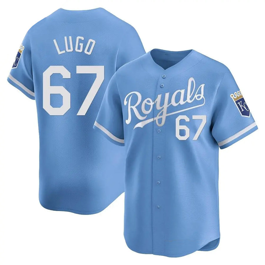 KC.Royals #67 Seth Lugo Player Light Blue Home Limited Baseball Jerseys