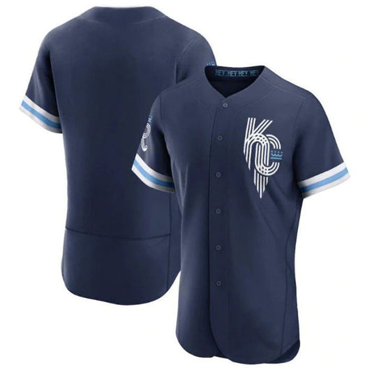 KC.Royals Blank Player Navy Elite Baseball Jerseys