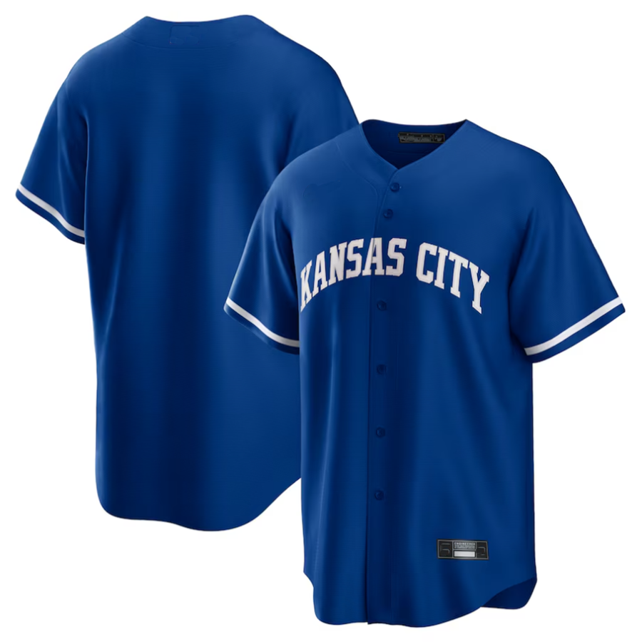 KC.Royals Blank Player Royal Game Replica Team Baseball Jerseys