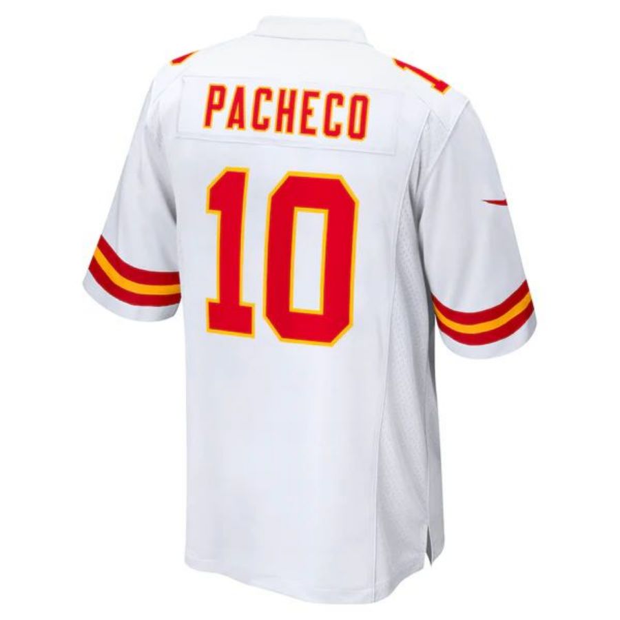 KC.Chiefs #10 Isiah Pacheco Player White Stitched Home Game Football Jerseys