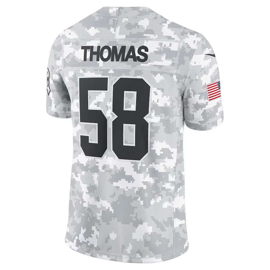 KC.Chiefs #58 Derrick Thomas Arctic Camo 2024 Salute to Service Limited Jersey Stitched American Football Jerseys