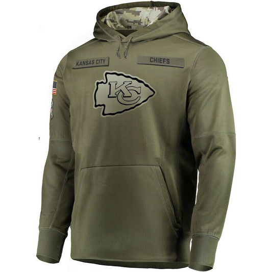 KC.Chiefs Salute To Service Club Pullover Hoodie Stitched American Football Jerseys