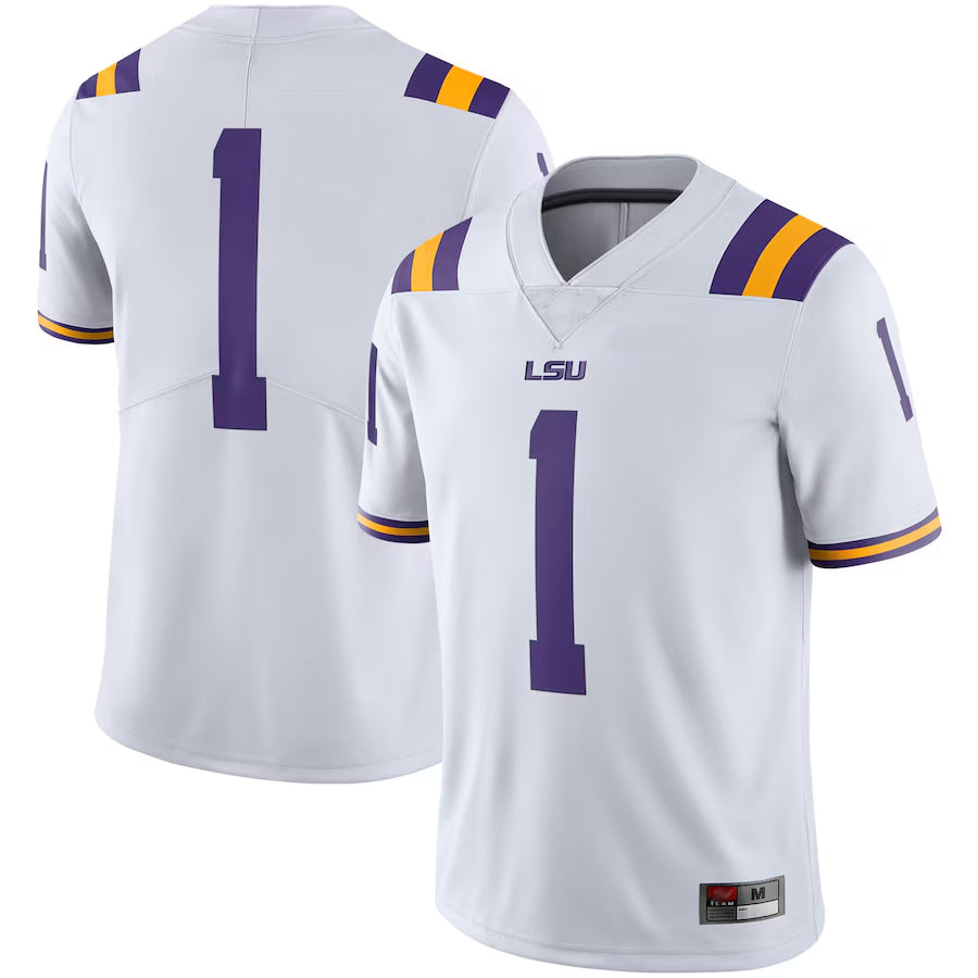 L.Tigers #1 Player Purple Replica Game College Jerseys