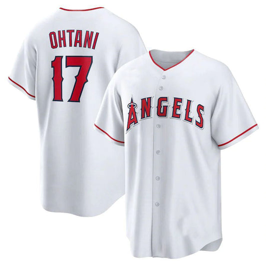 LA.Angels #17 Shohei Ohtani Player White Home Replica Baseball Jerseys