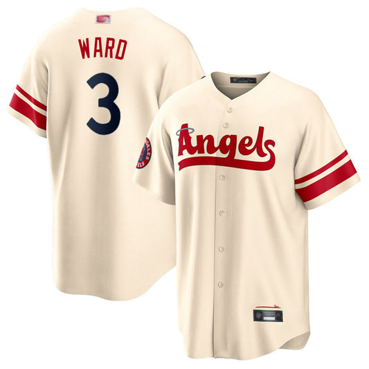 LA.Angels #3 Taylor Ward Player Cream City Connect Baseball Jerseys