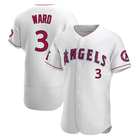 LA.Angels #3 Taylor Ward Player White Home Limited Elite Baseball Jerseys