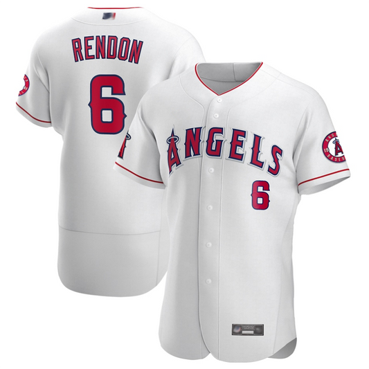 LA.Angels #6 Anthony Rendon Player White Elite Baseball Jerseys
