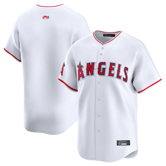 LA.Angels Blank Player White Home Limited Baseball Jerseys