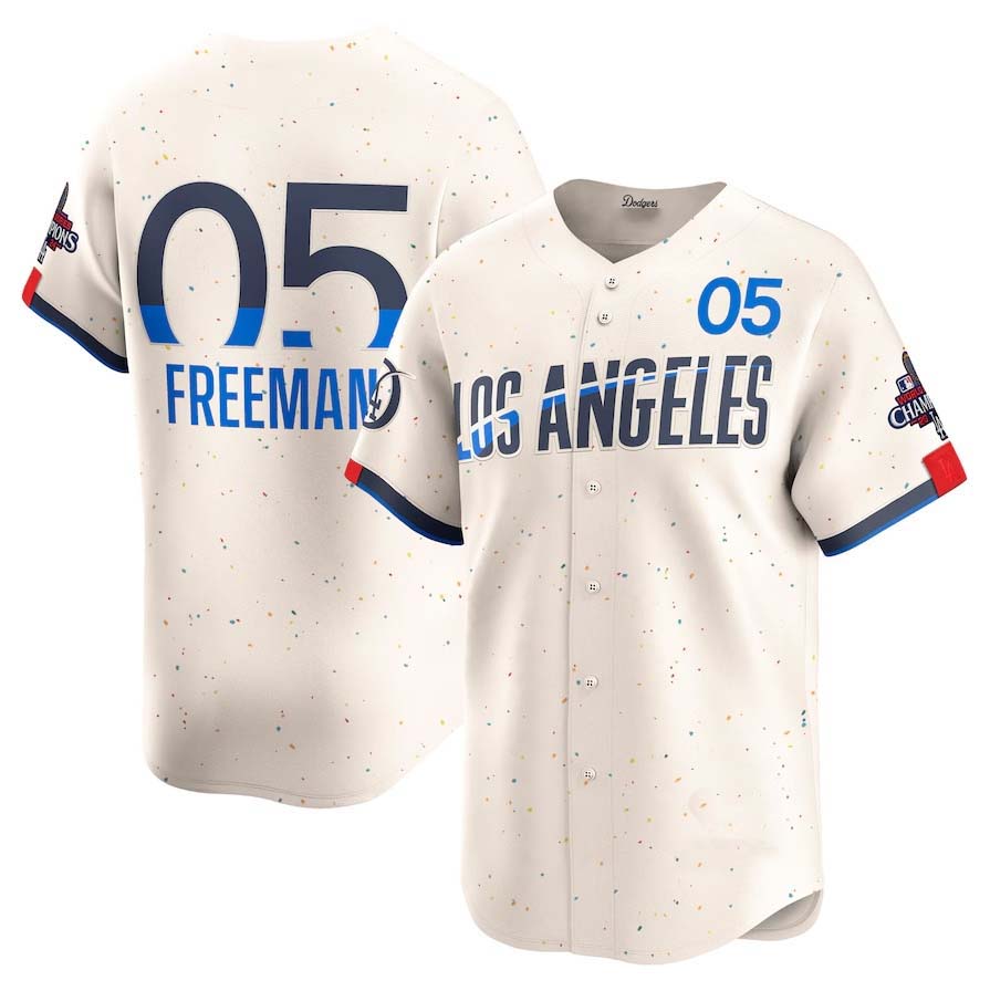 LA.Dodgers #05 Freddie Freeman Cream City Connect Limited Player Stitched Baseball Jerseys