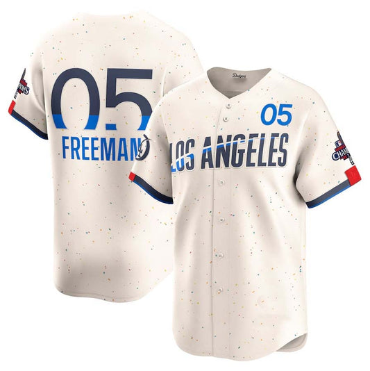 LA.Dodgers #05 Freddie Freeman Cream City Connect Limited Player Stitched Baseball Jerseys