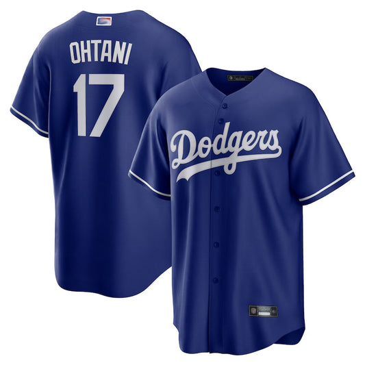 LA.Dodgers #17 Shohei Ohtani Player Royal Replica Home Baseball Jerseys