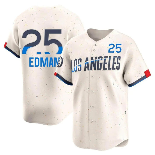 LA.Dodgers #25 Tommy Edman Player Royal Ceram City Connect Replica Baseball Jerseys