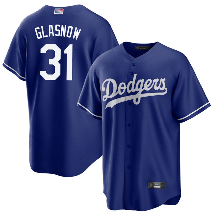 LA.Dodgers #31 Tyler Glasnow Player Royal Home Replica Baseball Jerseys