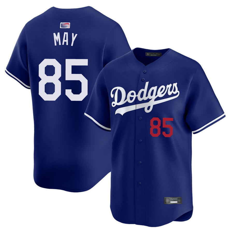 LA.Dodgers #85 Dustin May Player Royal Limited Baseball Jerseys